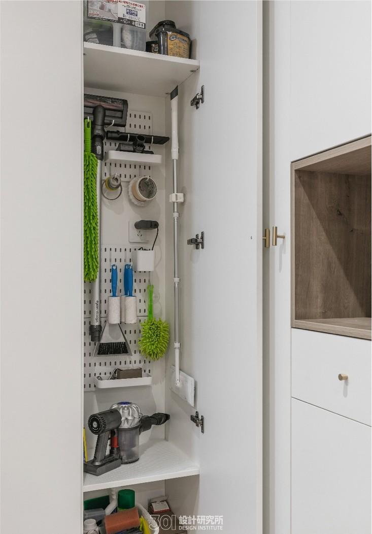 78 平米北欧风小家,绿色背景墙打造轻奢空间-10