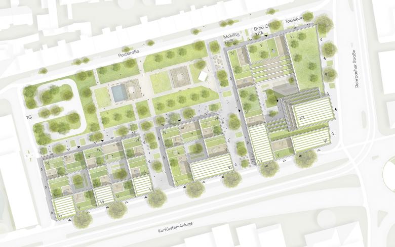 Quartier Poststraße 街区设计丨德国丨MA Architekten-10