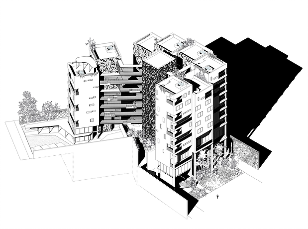 巴西 Vila Madalena 社区绿色住宅群-56