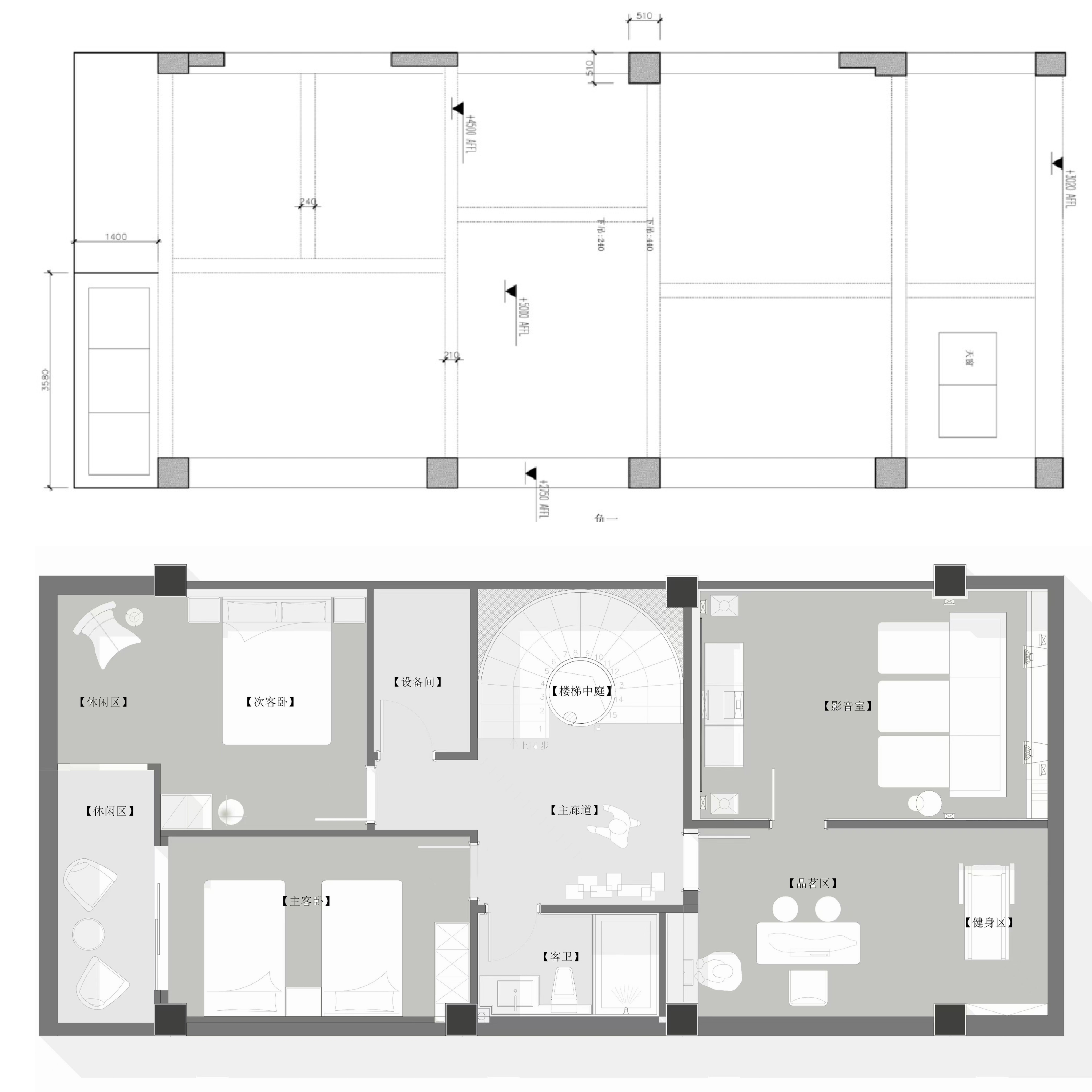 自然温馨六口之家丨中国武汉丨时一设计-87