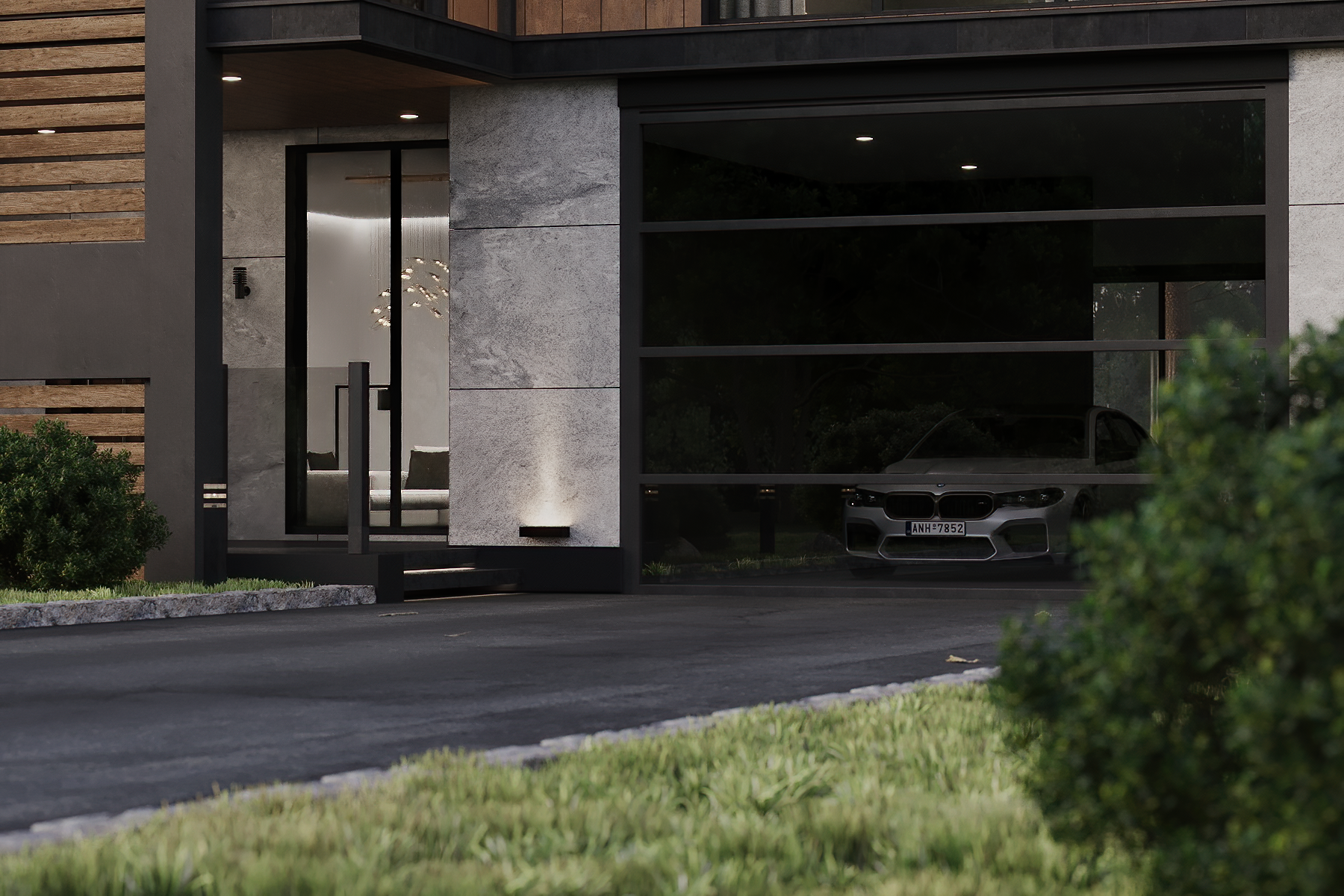 现代郊区小屋-9