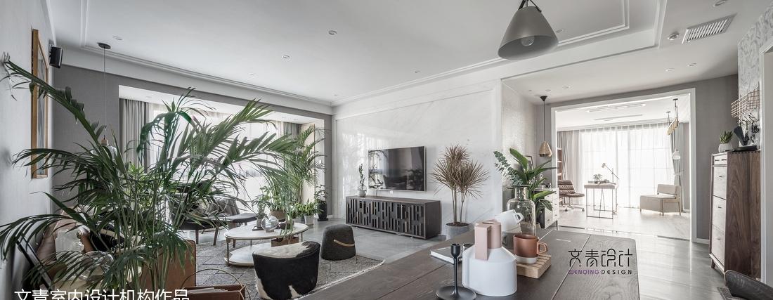 高级北欧风 175 平米摄影师家 | 绿色植物与黑白灰的完美融合-5