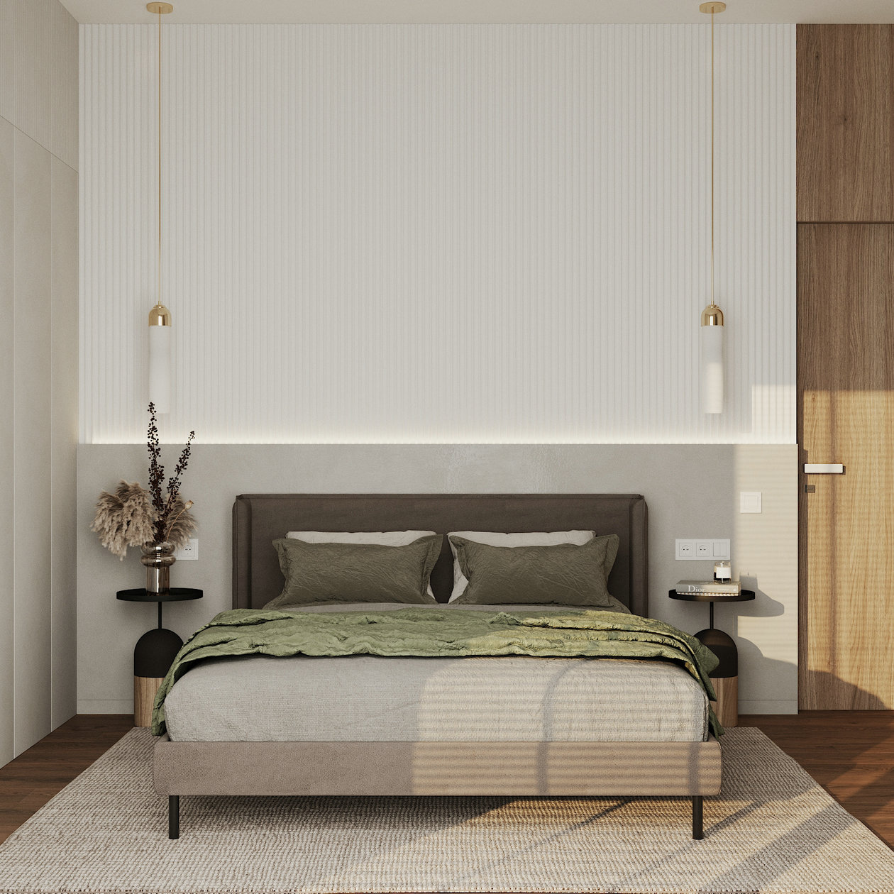 原木+绿色打造舒适清新居住空间-11