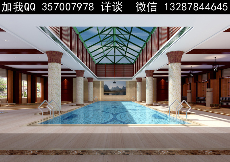 游泳馆设计案例效果图2-5