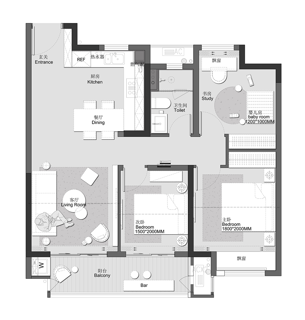 祥源悦江南花园样板间丨上海柯翊建筑设计有限公司,上海大朴室内设计有限公司-83
