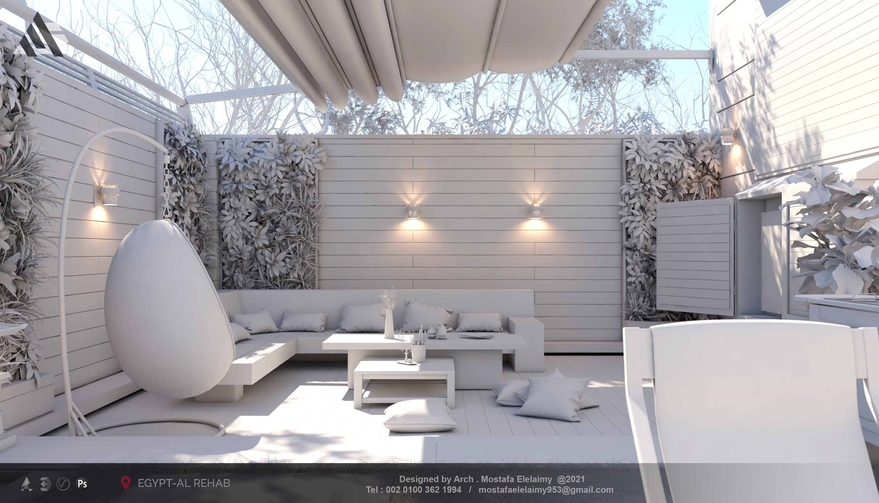 别墅花园景观丨Egypt丨Arch. MOSTAFA ELELAIMY-18