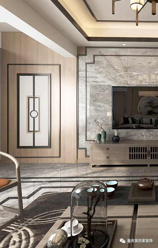 风雅千年 | 新中式博翠天悦洋房设计-38