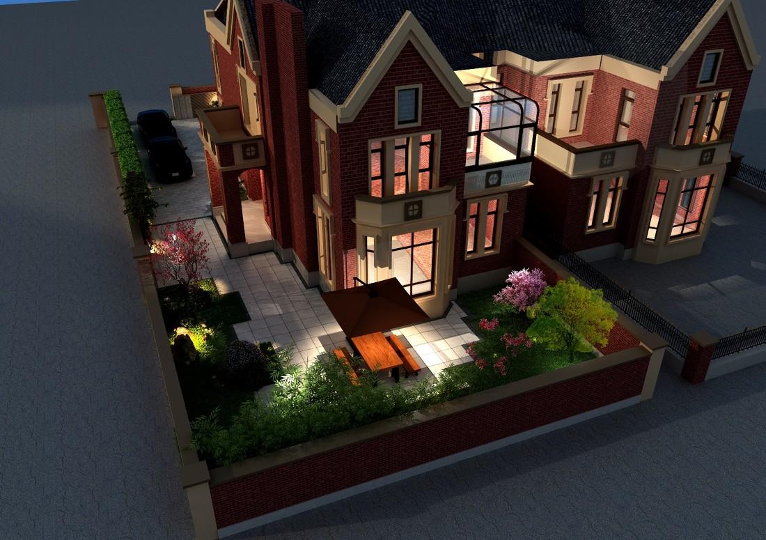 
潍坊峡山区别墅院子 -0