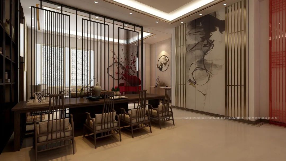 诗意新中式会所,温润儒雅的空间美学-9