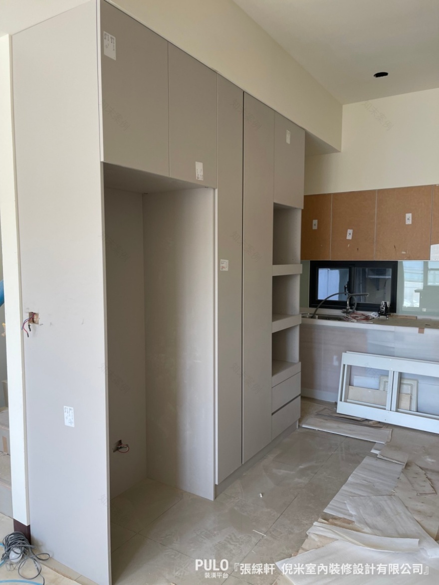 台中4层楼极简灰白色调透天居家装潢丨中国台中丨倪米室内装修设计有限公司-42