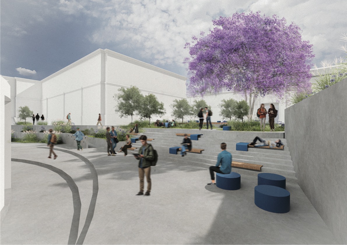 Propuesta patio central + sala de estudio UNS 校园广场-17