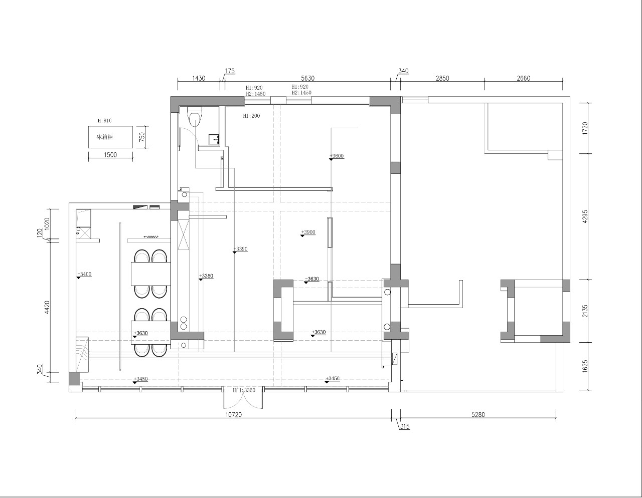 杭州今日恬 147㎡简约风甜品店设计丨中国杭州丨杭州陌上设计-41