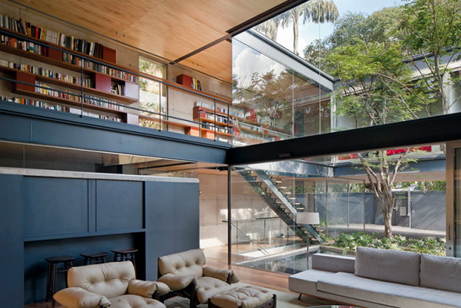 圣保罗带庭院住宅丨巴西圣保罗丨UNA Arquitetos-16