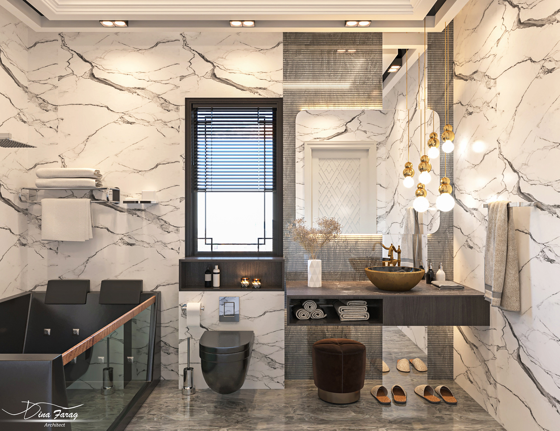 私人别墅主卧室内设计丨也门-10