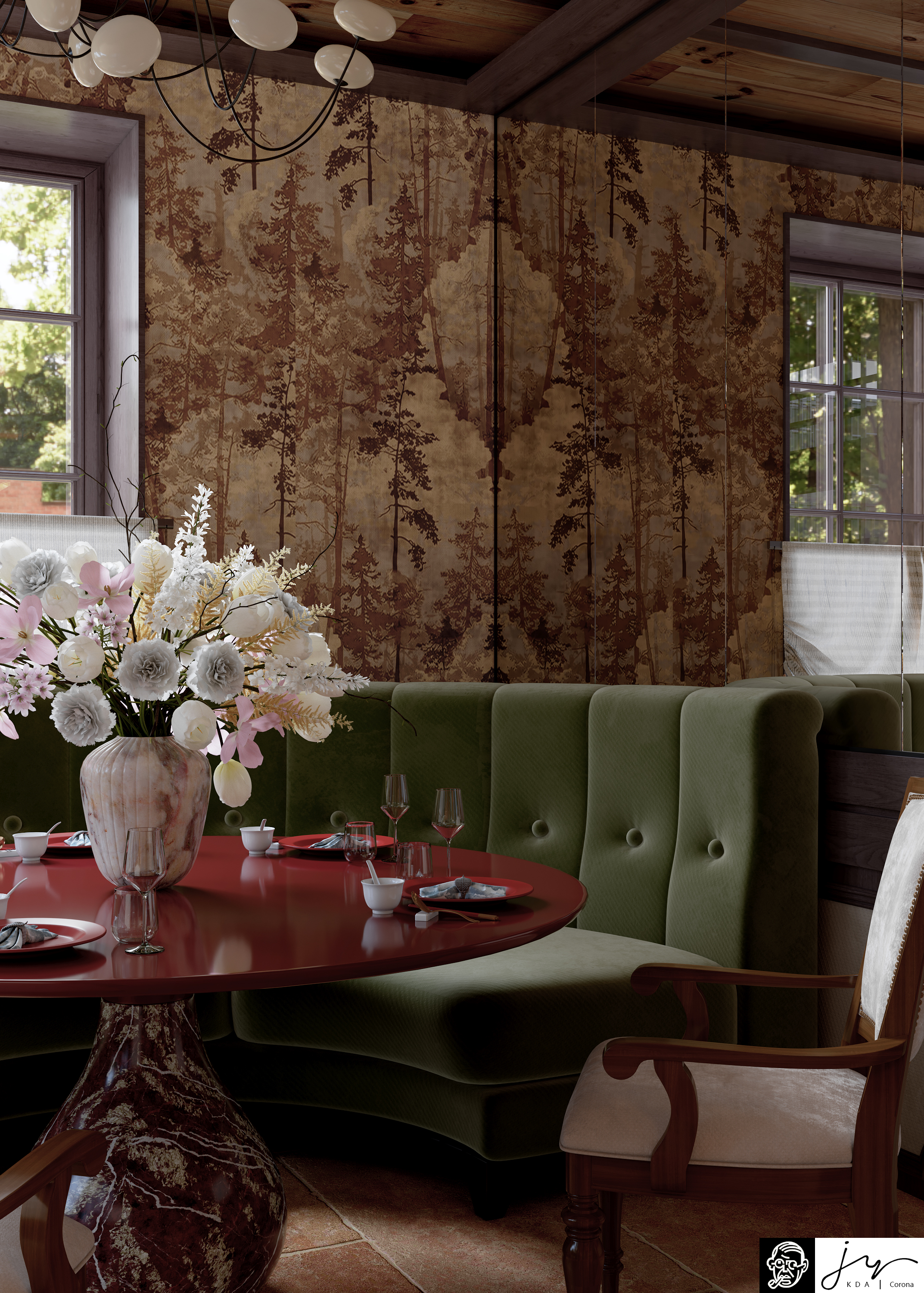 近期渲染丨静谧餐厅-10