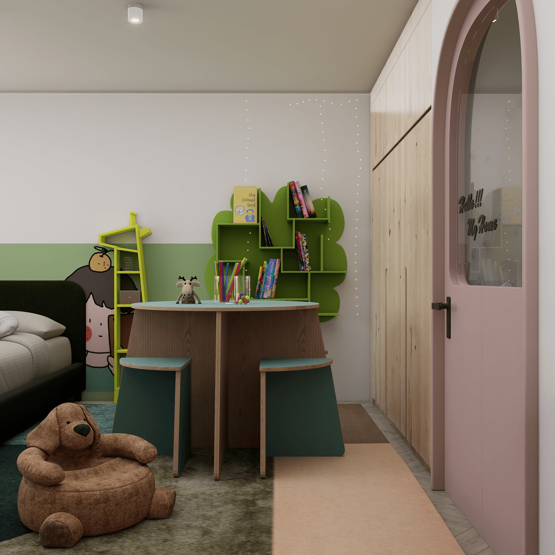 Kids Room Interior Design | 3ds Max + Corona-3