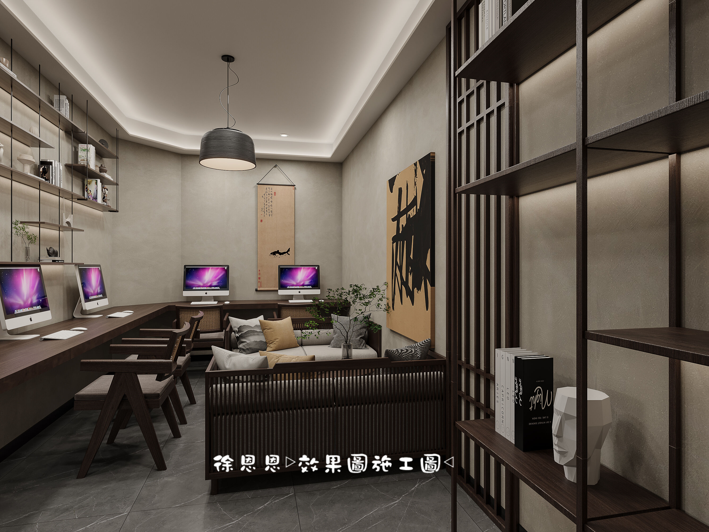 新中式棋牌室，打造休闲娱乐双空间-9