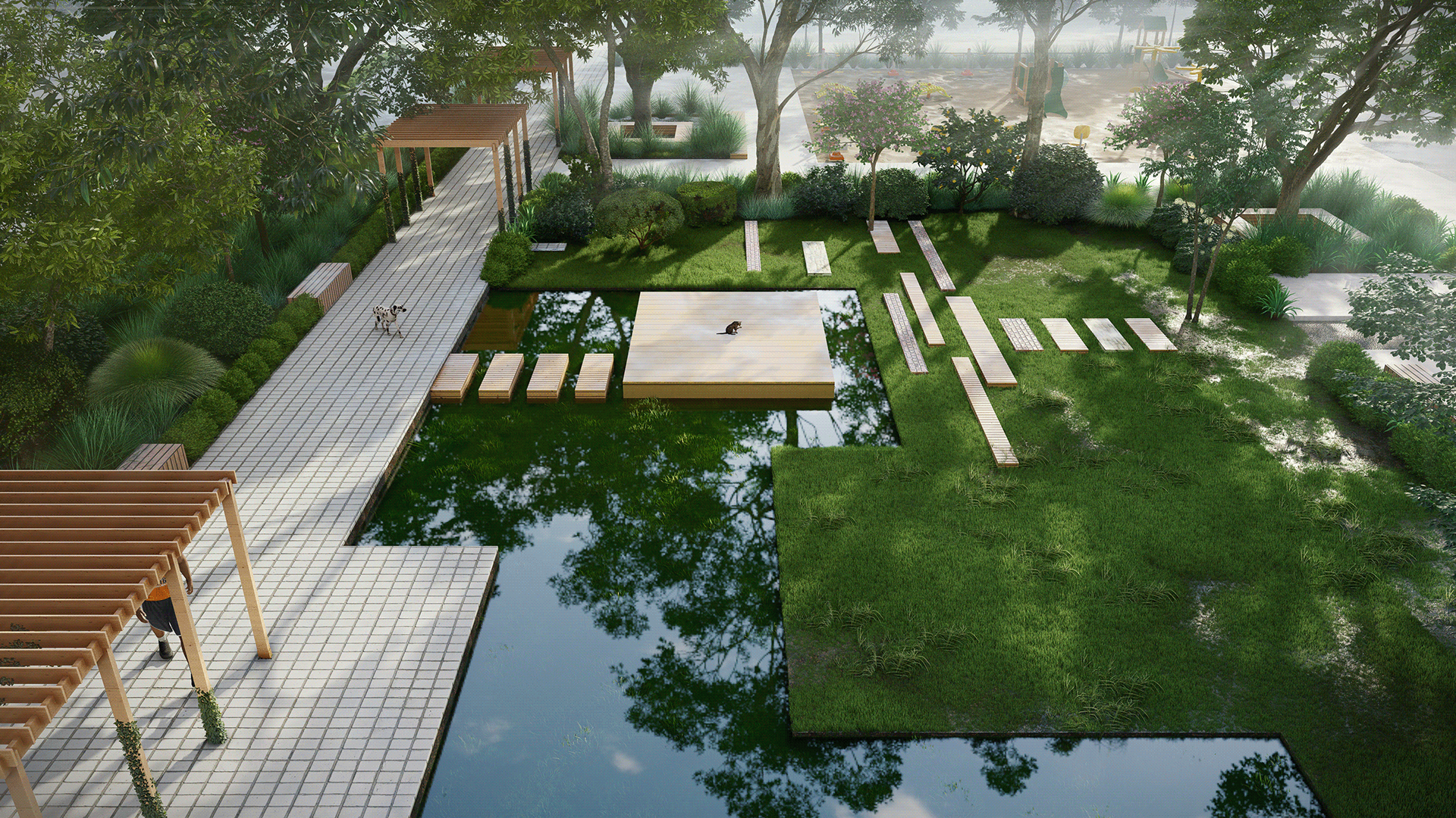 后工业公园渲染丨LUMION 课程学生-5