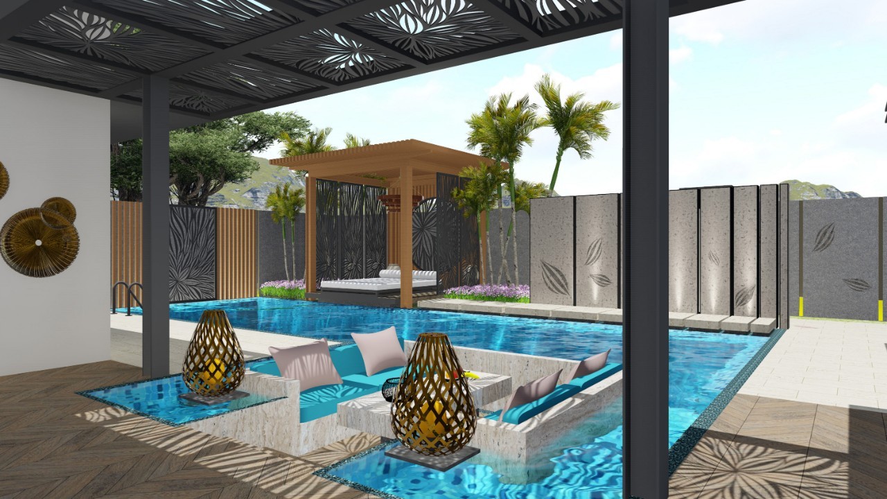 度假胜地，意式托斯卡纳风情庭院-43