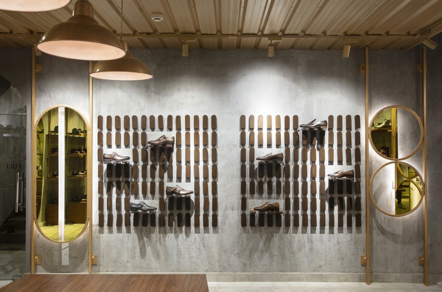 融合建筑美学的奢华鞋店设计-52