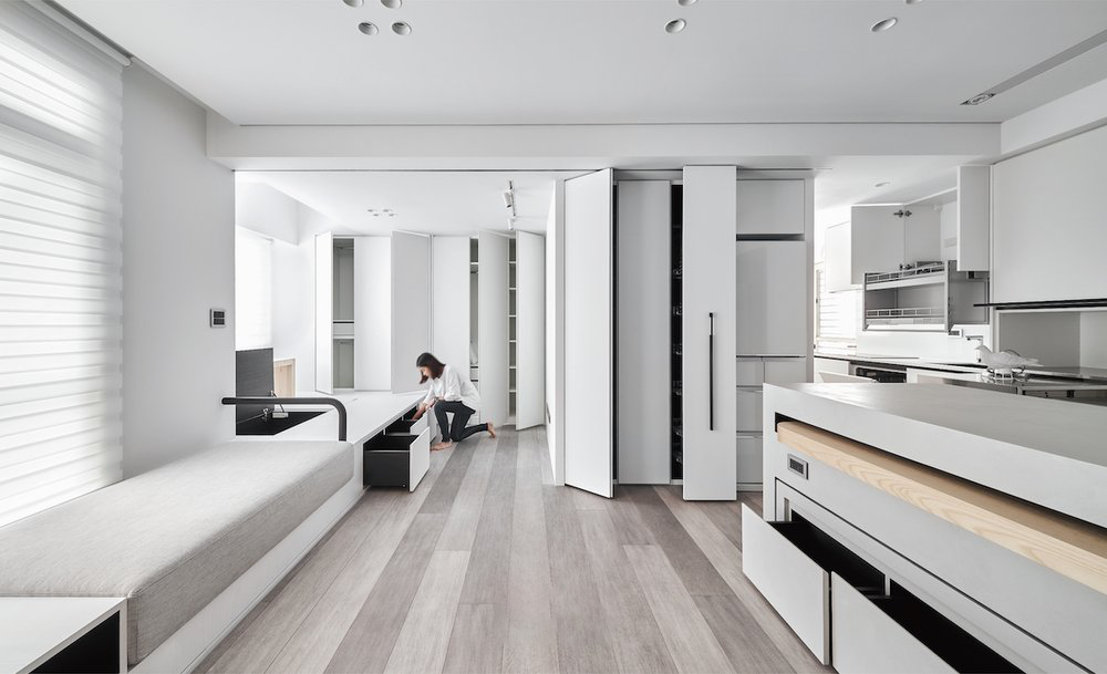 不定义空间的多功能小宅，62㎡旧房改造 | 虫点子新作-40