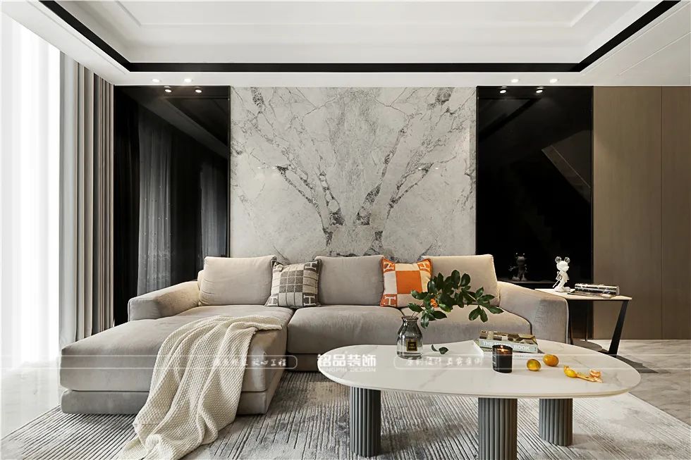 现代轻奢大跃层丨铭品装饰-16