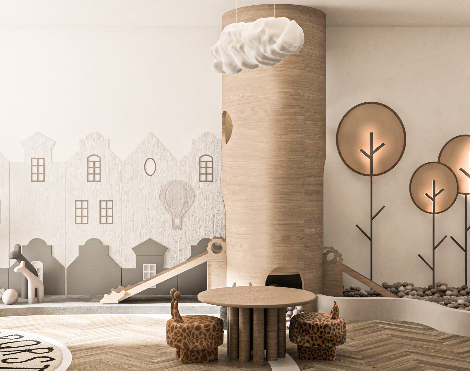 children's playroom in a villa-5