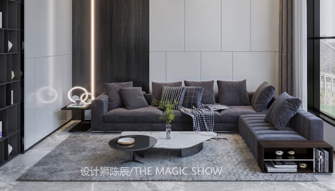 《墨》极简黑白灰,打造诗意栖息空间-35