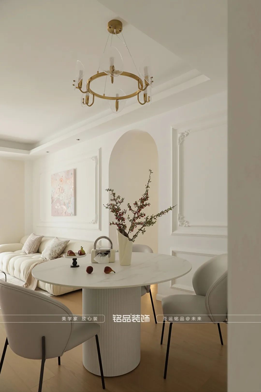 温柔奶油轻法式,浪漫满屋的世宸名府设计丨中国杭州丨铭品装饰-39