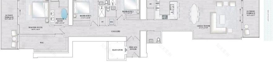 迈阿密超豪华海滨住宅 Elysee Miami丨JeanLouis Deniot,Arquitectonica-121