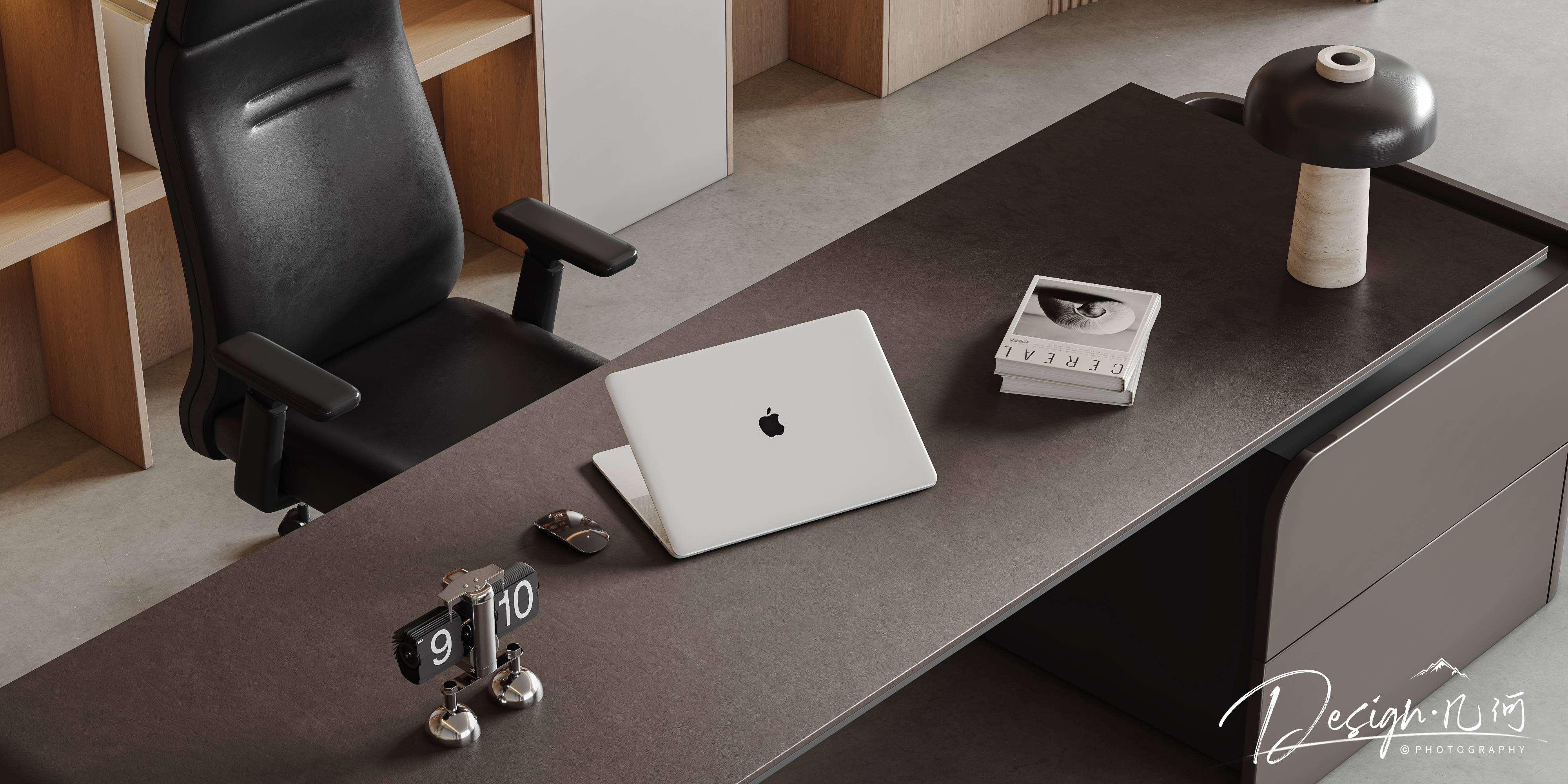 几何空间视觉表现 | 工装总经理办公室-3