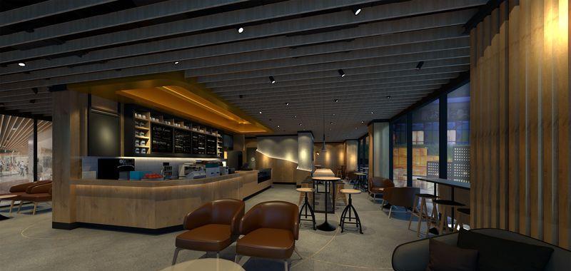 融合现代工业风，打造温馨互动的咖啡馆空间-5