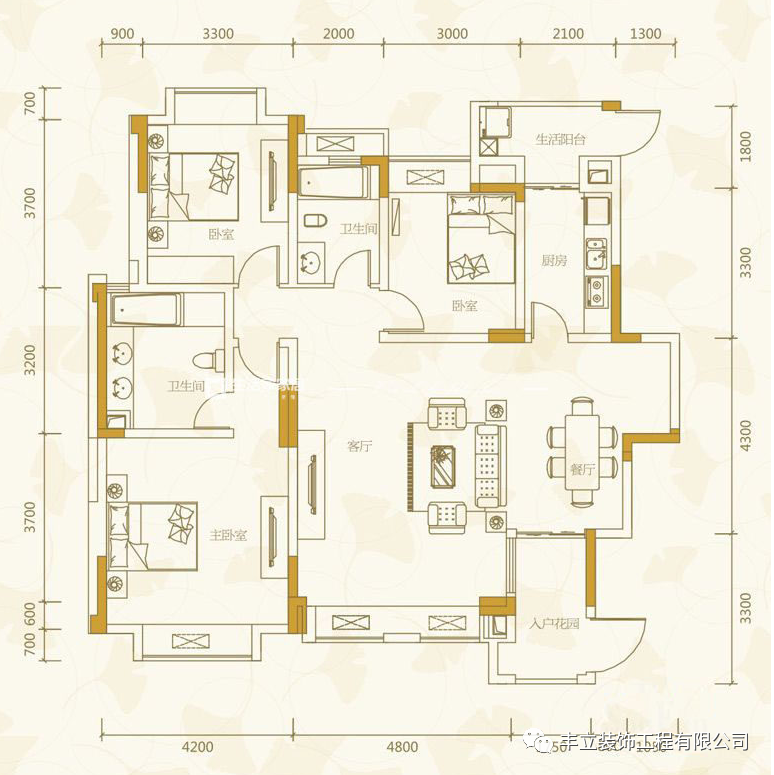 130㎡现代简约三口之家-5