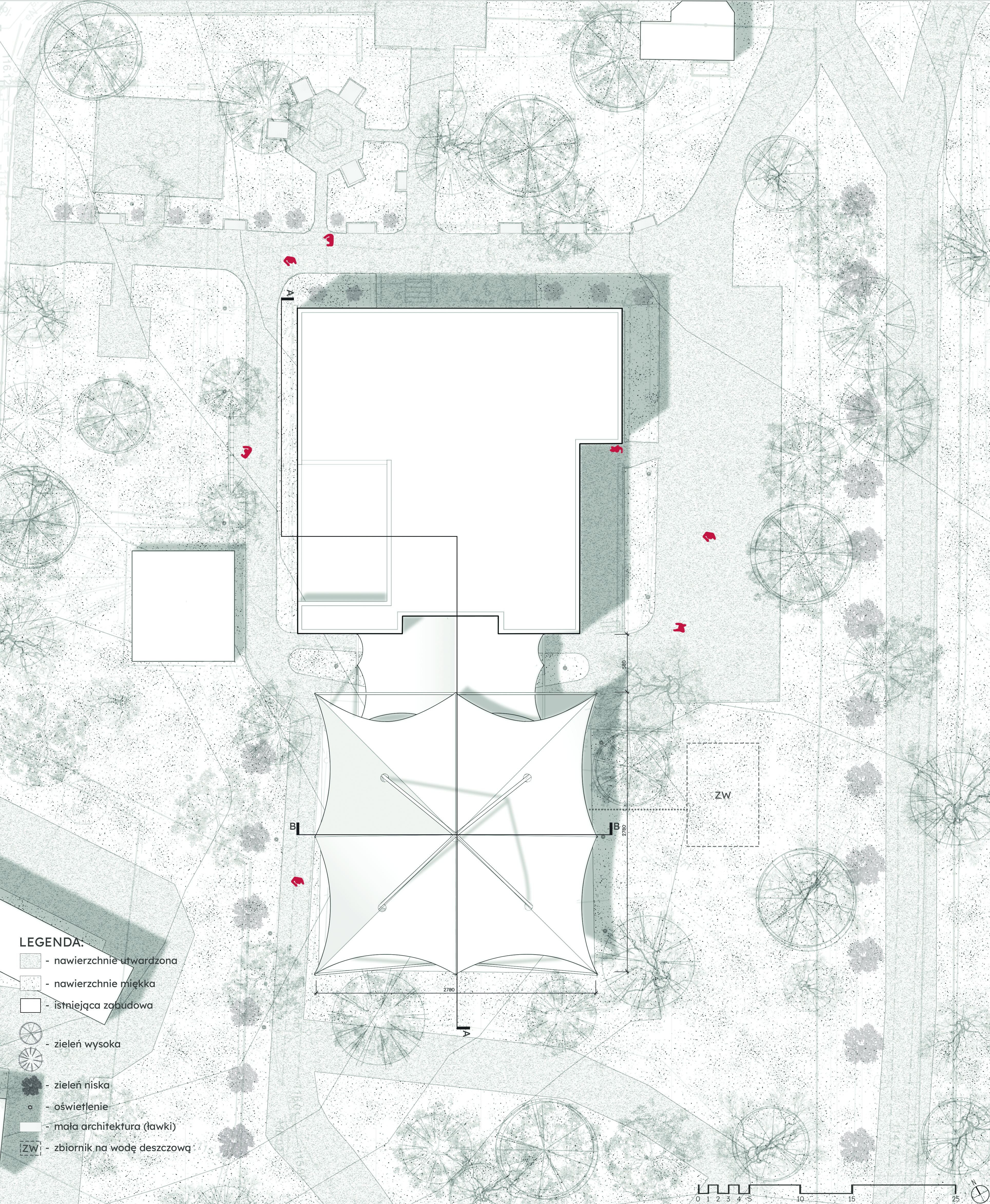 张力式雨篷丨波兰丨Pavel Hitaryn-13