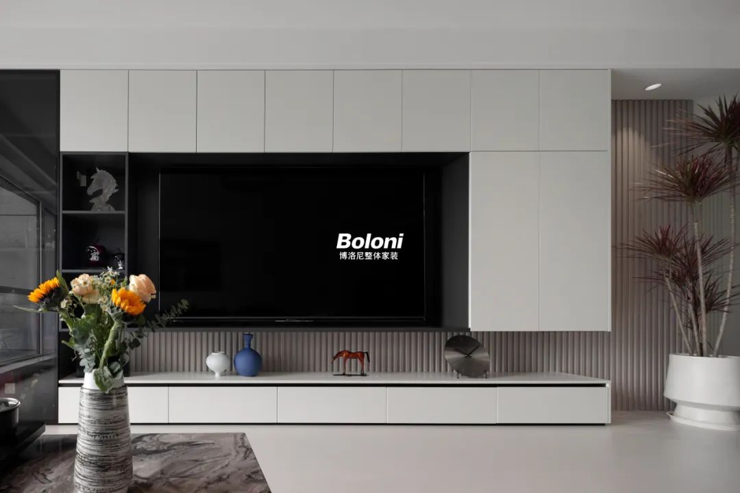 127㎡现代简约质感生活空间-9