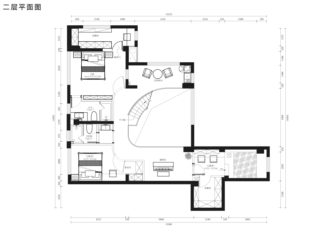 福州万科金域华府现代简约复式楼设计丨中国福州丨林健,康伟军,章丽青,何靓妮-34