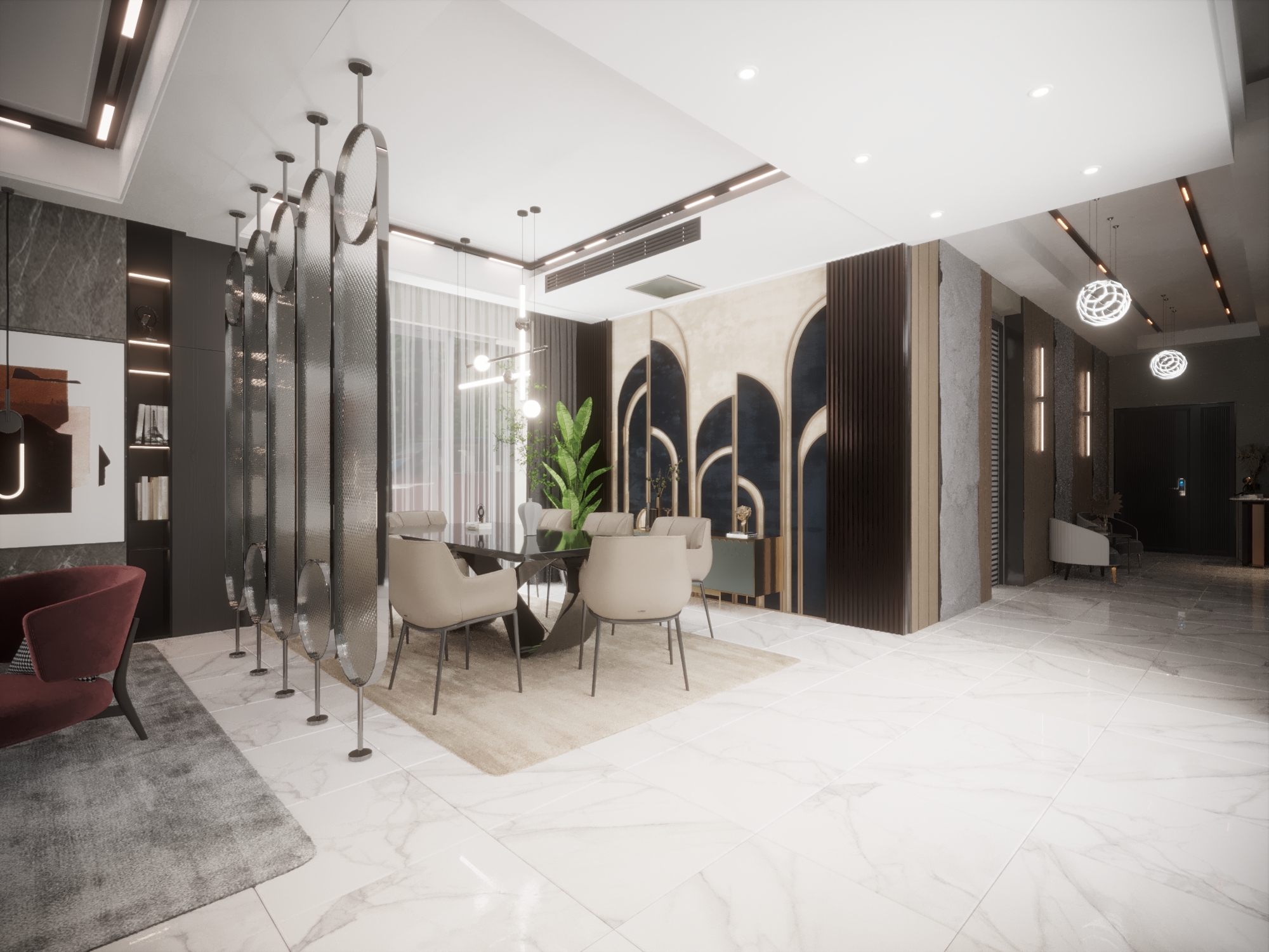 Reception Villa Modern-5