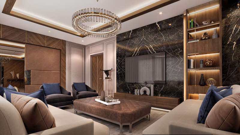 迪拜私人公寓室内设计项目丨阿联酋迪拜丨迪拜部分顶级豪华室内设计师团队-6