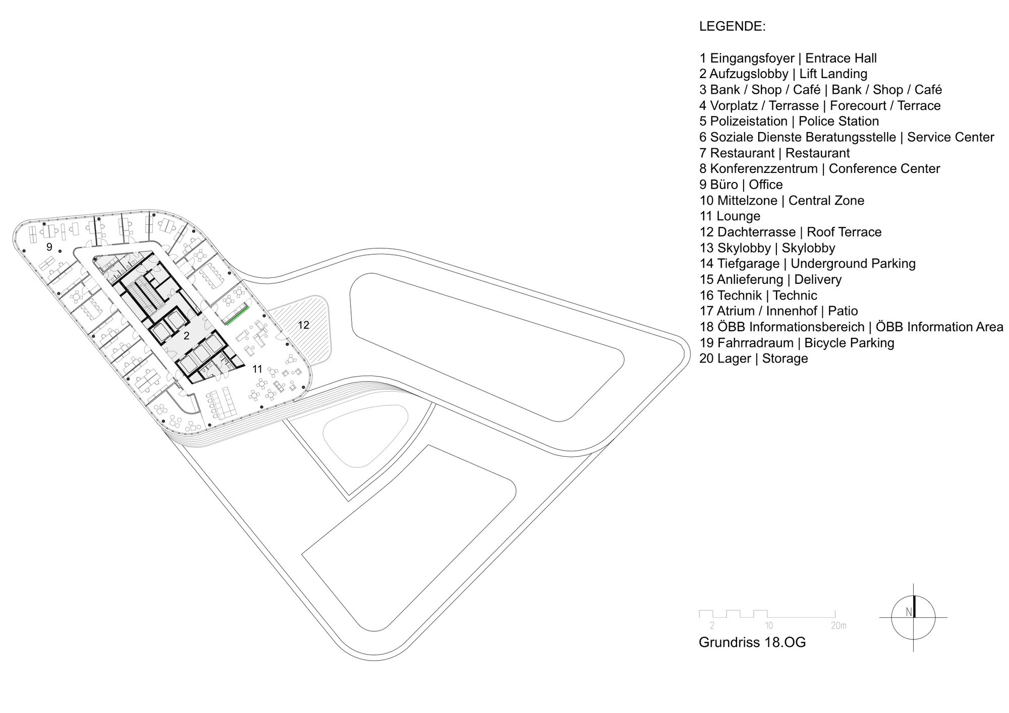 维也纳ÖBB 总部，现代高效绿色办公建筑-55