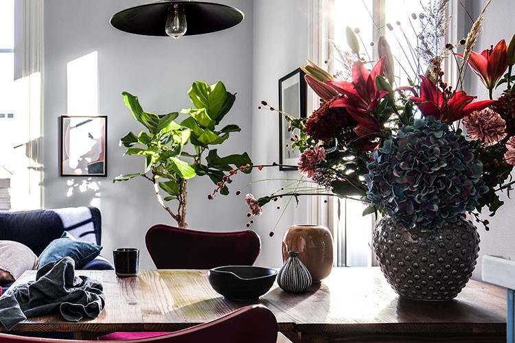 蓝色调的斯堪的纳维亚风格家居设计-16