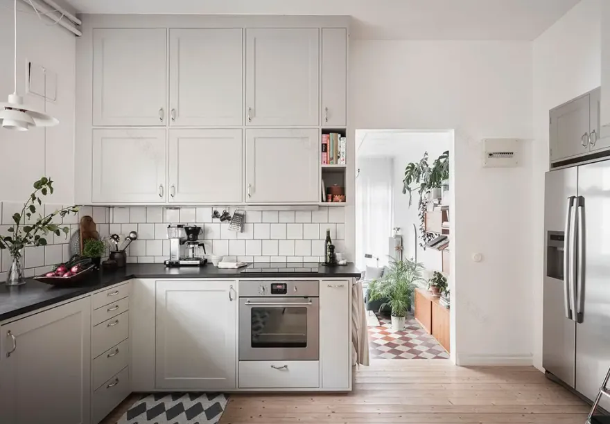 瑞典城市绿洲,复古公寓的温馨设计-13