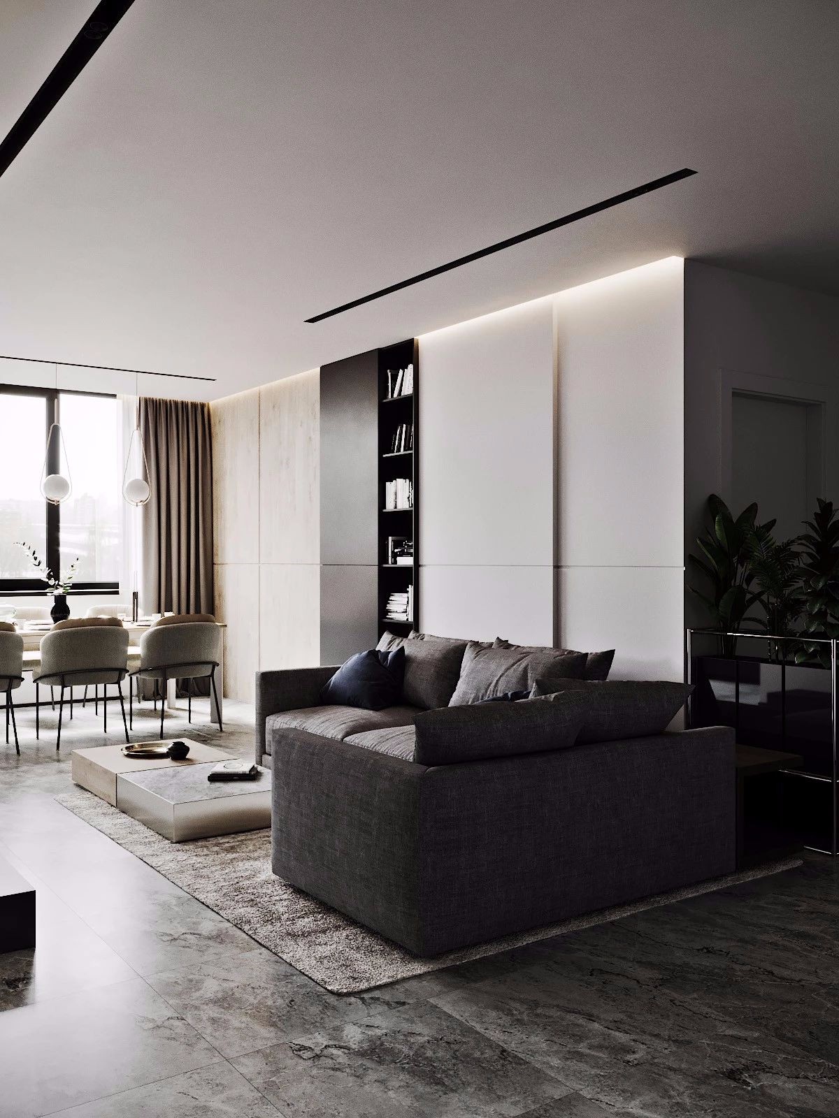 106㎡高级灰设计丨简直不要太爽-2