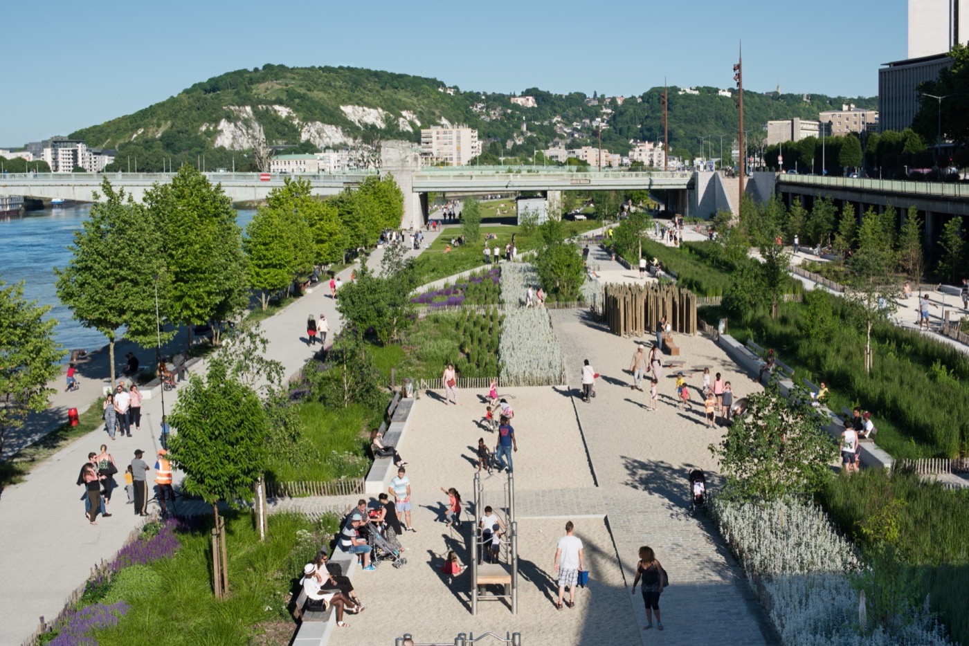 罗恩河畔景观长廊丨法国鲁昂丨In Situ – Paysages et Urbanisme-7