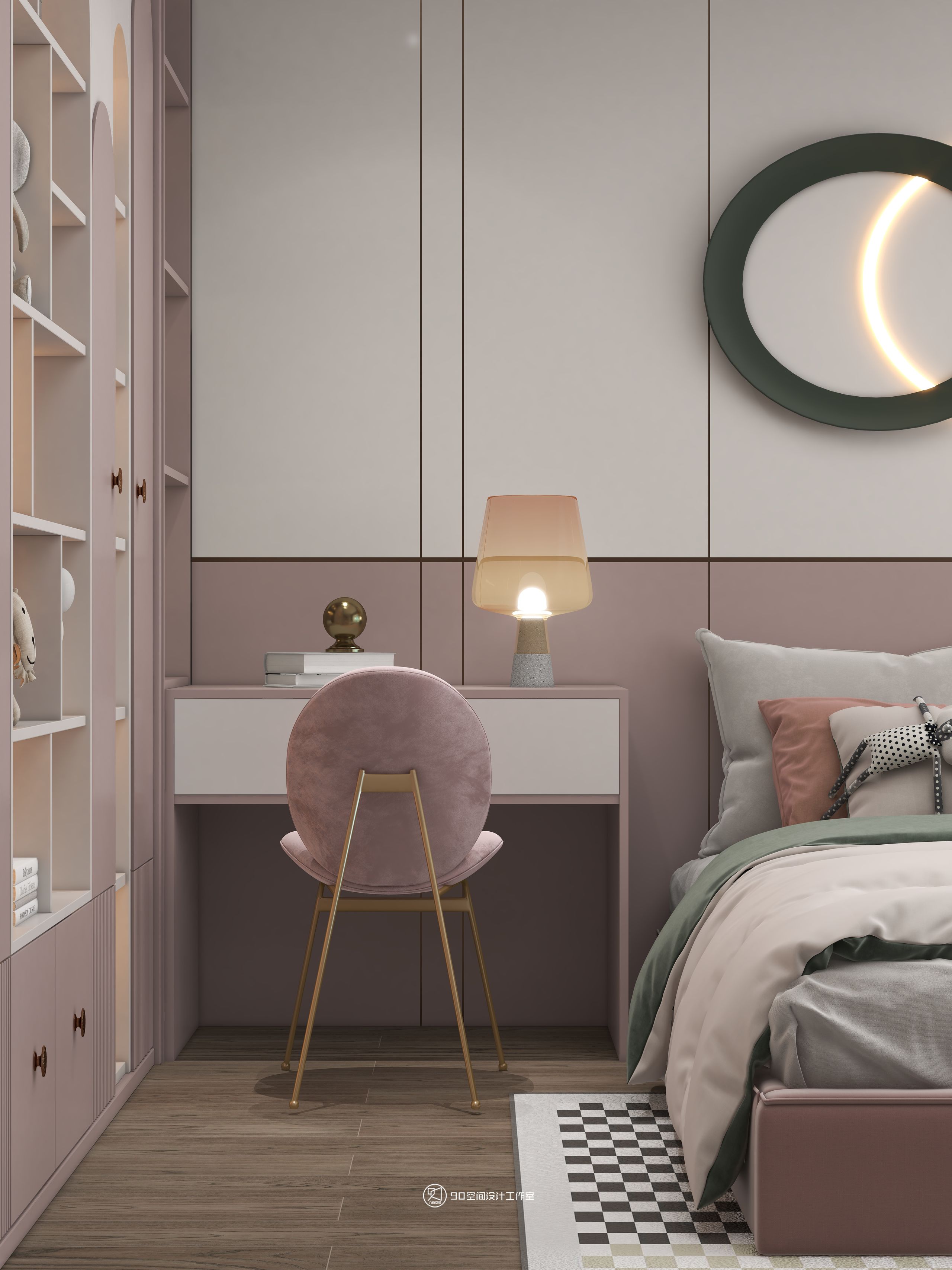 海市蜃楼现代轻奢风格挑高别墅设计丨90 空间设计-50