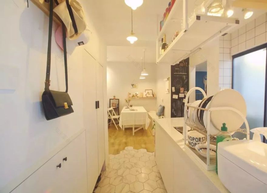 【玖星上院装饰】56㎡的小户型,阳台改卧室变出两室一厅-3