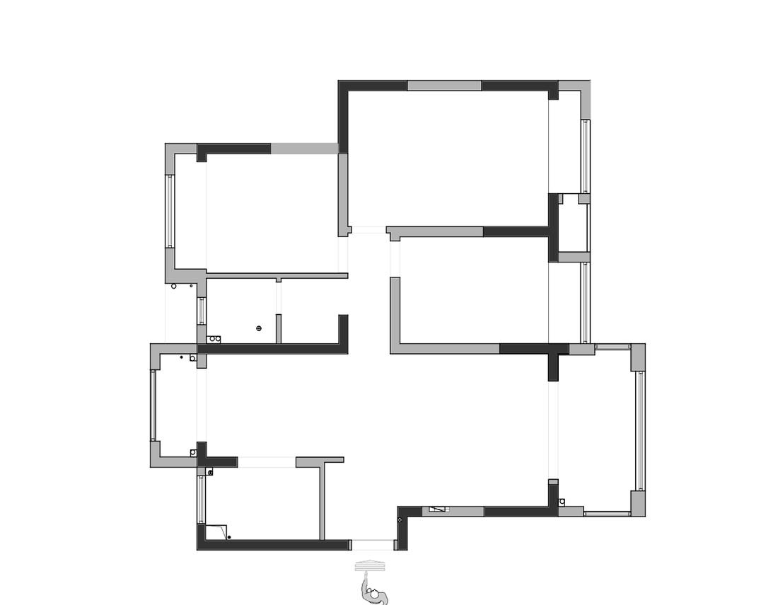 极简风开放式厨餐厅-34