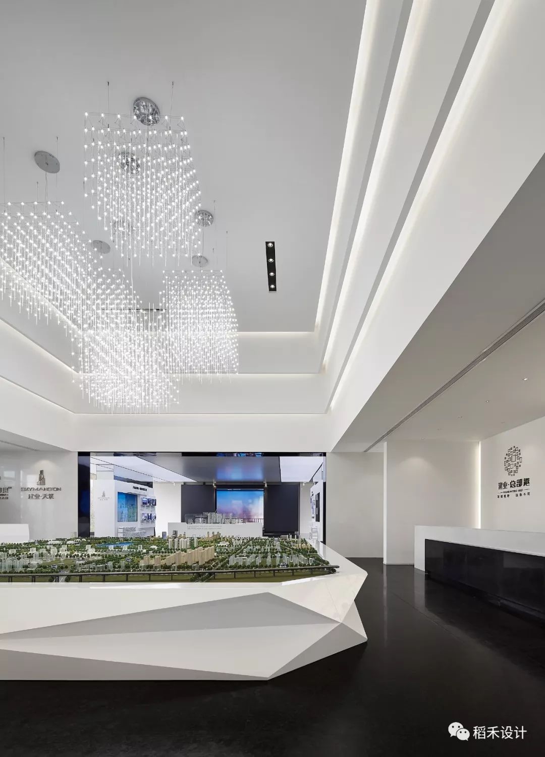 建业总部港售楼部 | 未来科技空间的艺术演绎-19