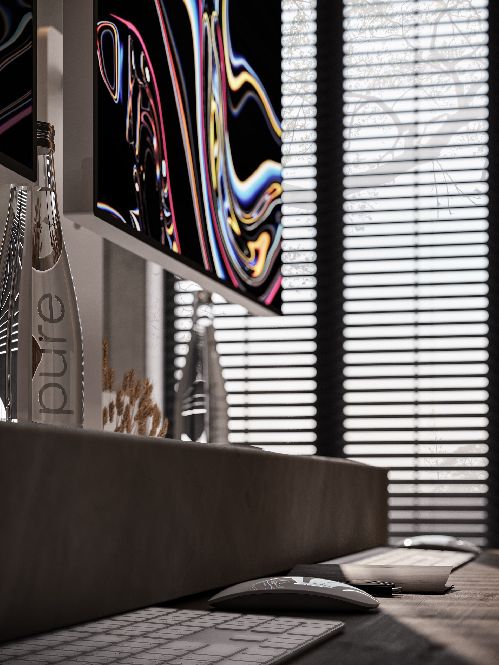 室内渲染工作室空间设计-6