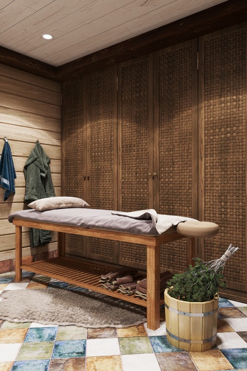 列宁格勒州尤基村猎人别墅室内设计项目-22