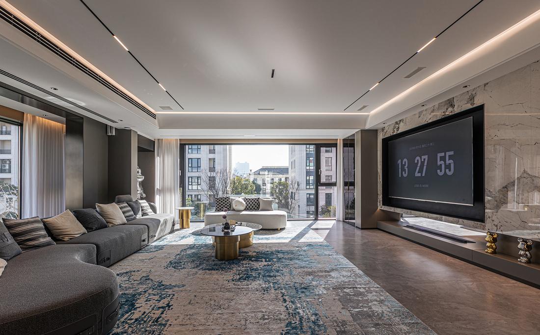 轻奢有度,浪漫刚好·浙江嘉兴大平层室内设计案例丨中国嘉兴-4